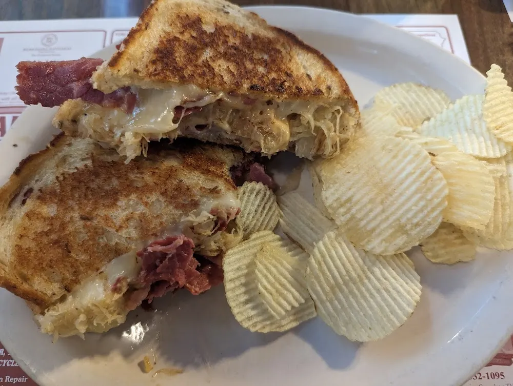 Corned Beef Reuben and Chips
