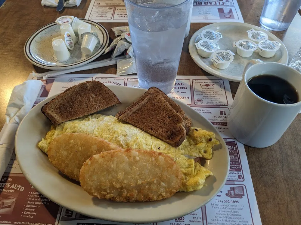 Farmers Omelet with Hash Browns