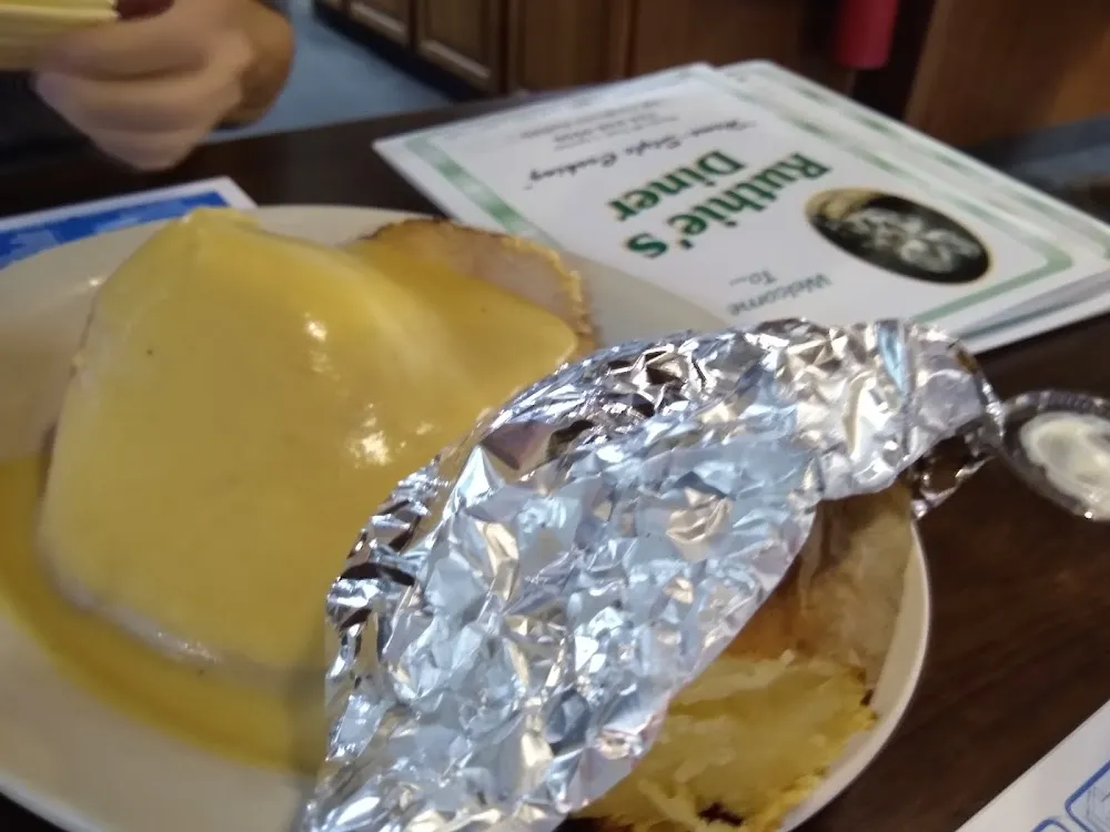 Turkey and Dressing Baked Potato